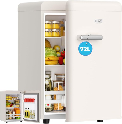 Velpax retro mini fridge - fridge,, 72l