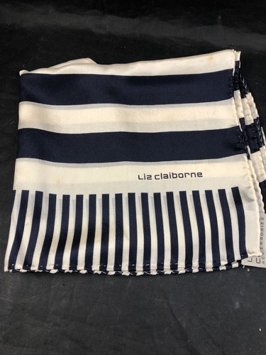 Liz claiborne striped silk - claiborne,