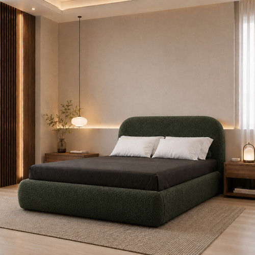 Andreea teddy boucle bed - boucle,