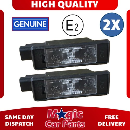 Rear number plate light - number,