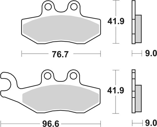 Sbs brake pads front for - sbs,