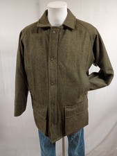 David Andrew Wool Coat Mens 42 Green Felt Loden Hunting Shooting Field Jacket