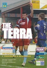 WEYMOUTH v Dagenham 2006/2007 Dagger's last away game in the Conference