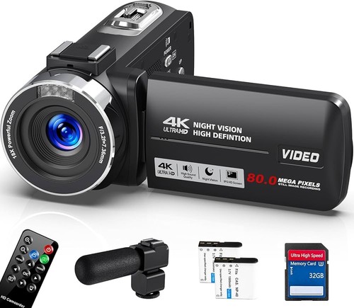 Delmodes video camera 80mp - 4k,