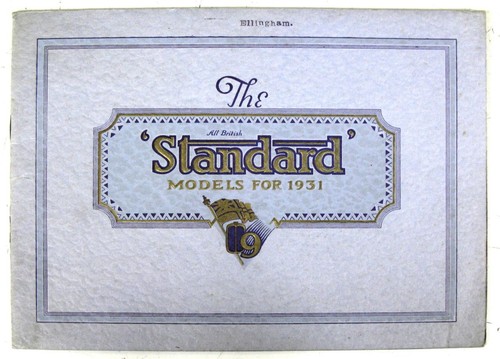 Standard models for - standard, 1931