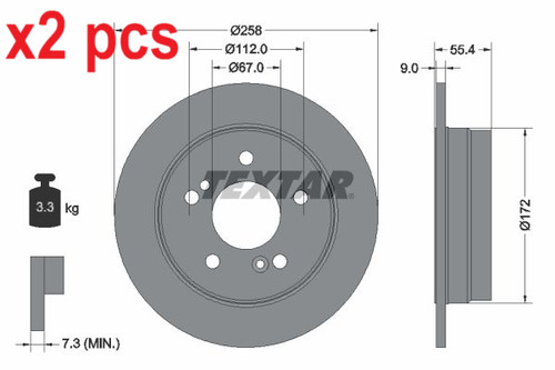 Pcs sides 92059503 - x2,