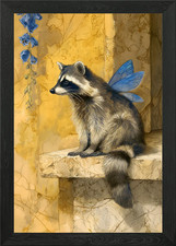 Fairy Raccoon on Marble Ledge