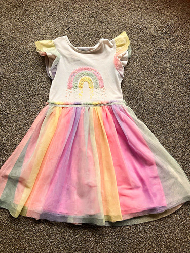 Primark girls rainbow tutu fit - rainbow,