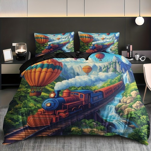 Valley balloon train doona - valley,