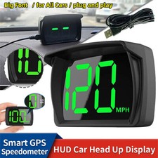 Car Digital GPS Speedo Speed MPH HUD Head Up Display Speedometer Universal UK