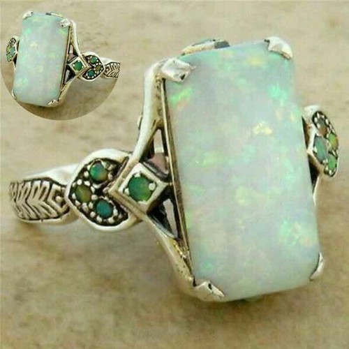 Size fire opal ring - 5-11,