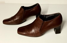 Brown Leather Ankle Boots Size