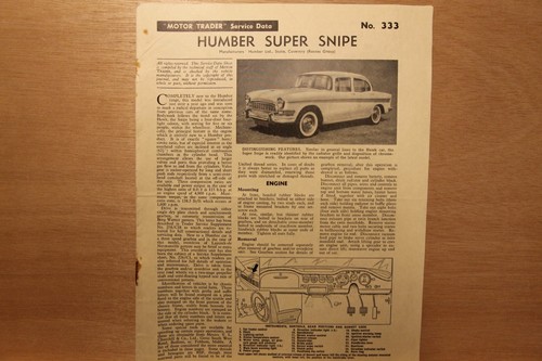 Original humber super snipe - original,