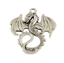 Dragon metal charms 10pcs - dragon,
