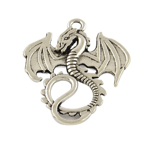 Dragon metal charms - dragon,