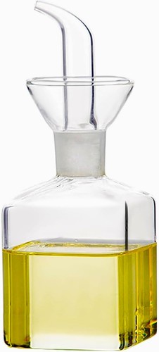 Glass oil bottle drizzler - bottle,