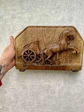 Hand carved wooden horse - hand,