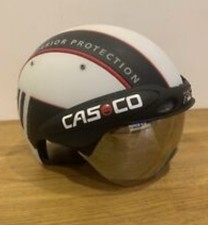 CASCO WARP 2  TRACK HELMET. Size: S-M 52-57cm. road bike tt, tri, fixie with Bag
