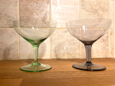 Two Vintage Hand blown crystal
