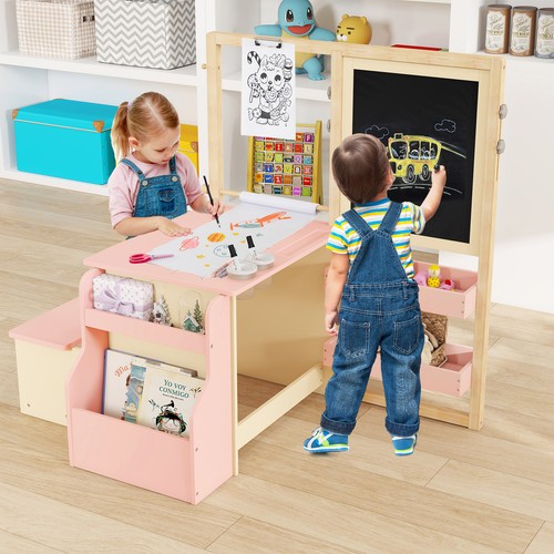 Art easel table bench - art,