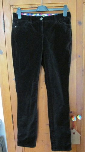 Boden black velour ladies