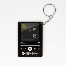 Personalised song Keyring Songlist Album Cover Art Fathers Day Birthday