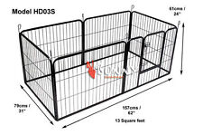 Heavy Duty 6 Piece Puppy Dog Play Pen Run Enclosure Welping Pen Playpen HD03S