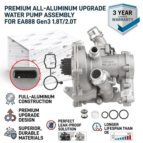 Aluminum water pump thermostat - aluminum,
