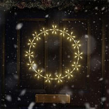 Outdoor LED Wreath Ring Warm