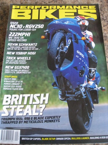 Performance bikes sep 2001 - bikes,