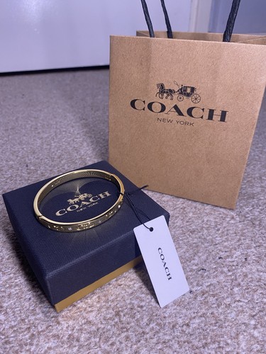Coach signature gold - signature, hinged
