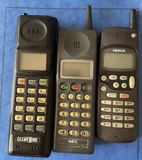 Cleartone CTN 5000, NEC Vodac VP150, Nokia 1610 (NHE-5SX) - Brick Phones Lot.