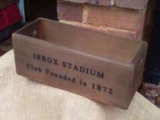 Rustic IBROX STADIUM wooden