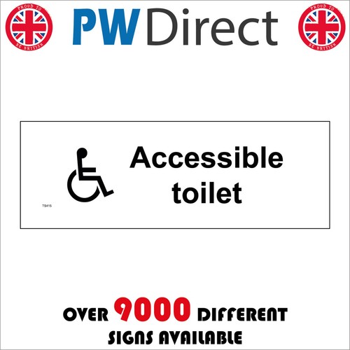 Sign accessible toilet - sign,