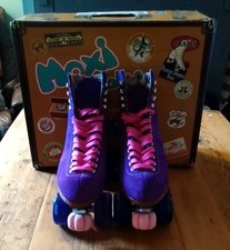 Moxi Lolly  Quad Roller skates Size  UK 6/7 US 8 TAFFY PURPLE, worn 4 Times  VGC