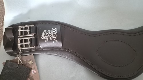 Fairfax dressage leather - leather, girth