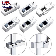 Square Pipe Shower Head Holder Riser Rail Bracket  Hardware Bath Accessories