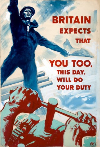 World war poster britain - world,