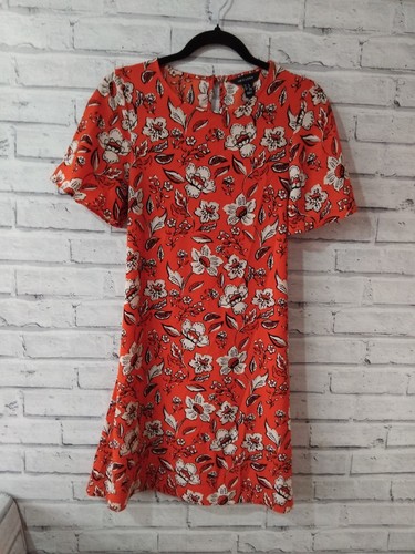 Red floral print dress - , with