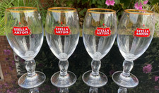 STELLA ARTOIS 4 x GOLD RIMMED