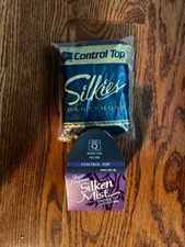 Pantyhose (2) Queen L’eggs Sheer Elegance & Silkies Control Top - Brand New