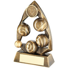 Lawn Bowls Triangle Award Bowling Balls & Jack Trophy - FREE Engraving 2 sizes 