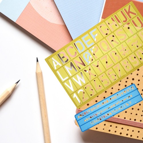 Sets alphabet stencils - sets,