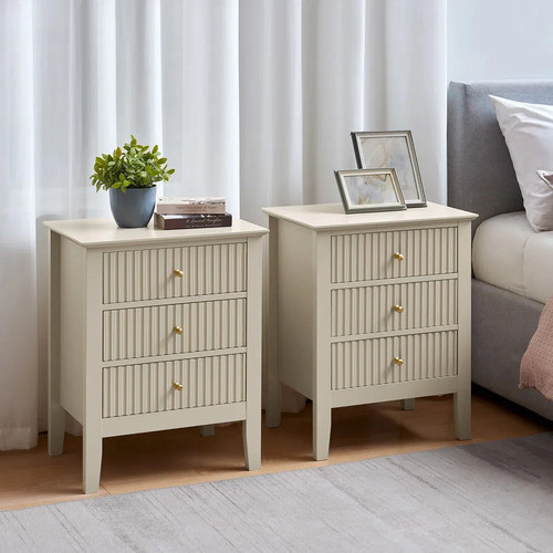 Pair drawer bedside - pair, 3
