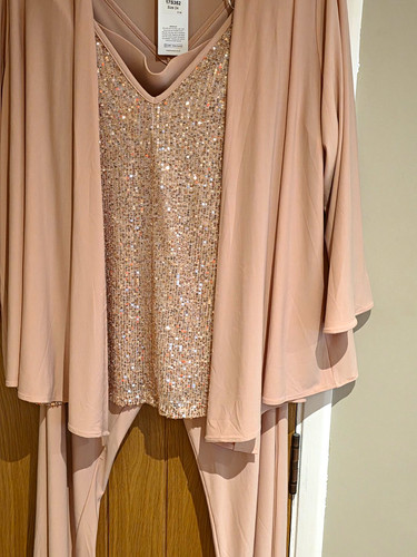 Pink piece sequin - sequin, top