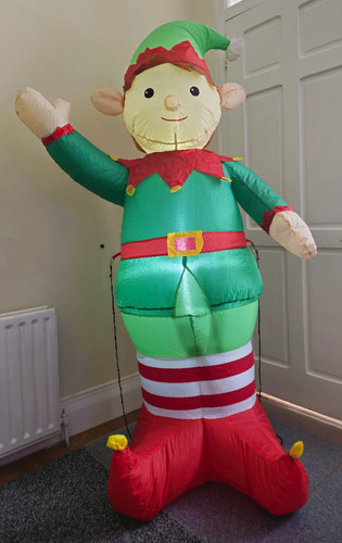 Inflatable christmas elf - inflatable,