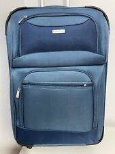 Calvin Klein CK Large Blue 4 Wheeled Suitcase. Telescopic Handle Extendable