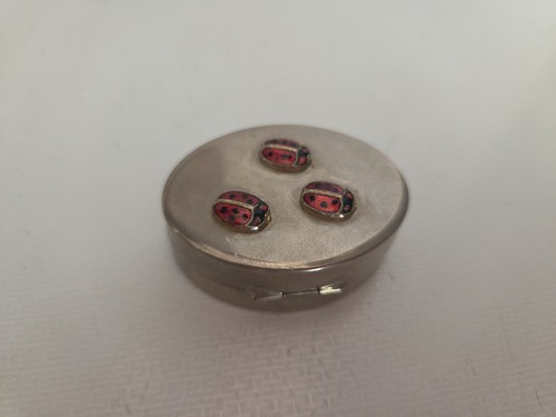 Vintage oval pill box - pill,