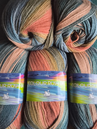 Wool yarn colour rush - wool, 🧶