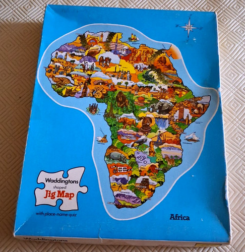 Waddingtons jig map africa - waddingtons,